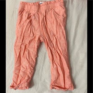 Linen coral pants